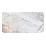 Pink White Grey Marble Print Towel