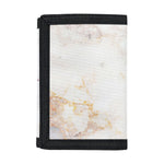 Pink White Grey Marble Print Trifold Wallet