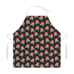 Pirate Skull Crossbones Pattern Print Adjustable Apron