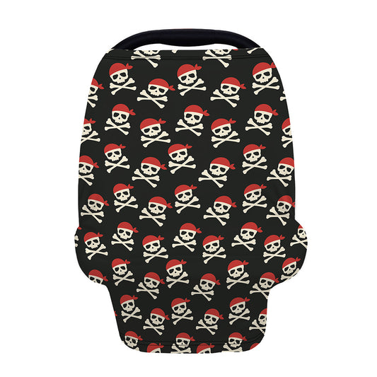 Pirate Skull Crossbones Pattern Print Baby Seat Cover