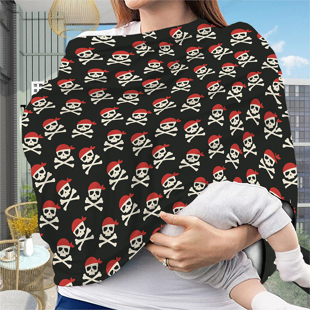 Pirate Skull Crossbones Pattern Print Baby Seat Cover