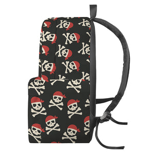 Pirate Skull Crossbones Pattern Print Backpack