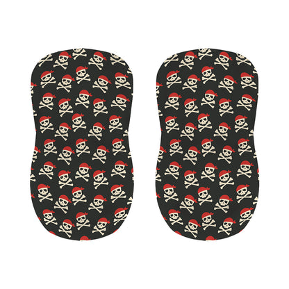 Pirate Skull Crossbones Pattern Print Bar Stool Covers