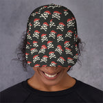 Pirate Skull Crossbones Pattern Print Baseball Cap