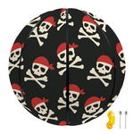 Pirate Skull Crossbones Pattern Print Basketball