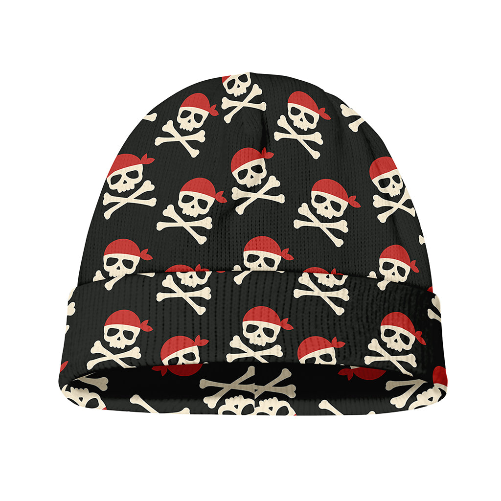 Pirate Skull Crossbones Pattern Print Beanie