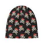 Pirate Skull Crossbones Pattern Print Beanie