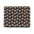 Pirate Skull Crossbones Pattern Print Bifold Wallet