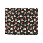 Pirate Skull Crossbones Pattern Print Bifold Wallet