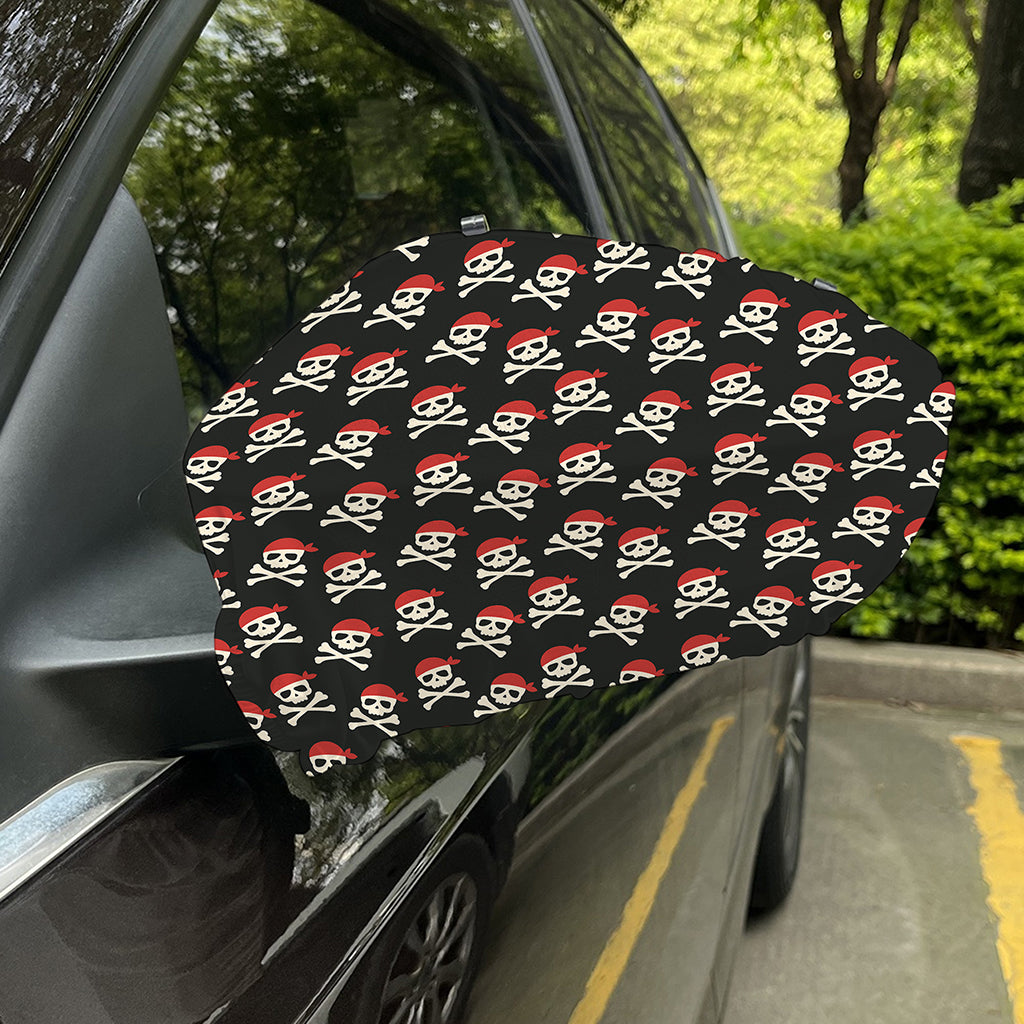 Pirate Skull Crossbones Pattern Print Car Side Mirror Covers