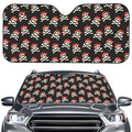 Pirate Skull Crossbones Pattern Print Car Windshield Sun Shade
