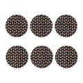 Pirate Skull Crossbones Pattern Print Coaster Set