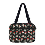 Pirate Skull Crossbones Pattern Print Double Strap Bible Bag