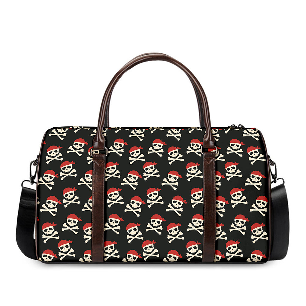 Pirate Skull Crossbones Pattern Print Duffle Bag