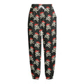 Pirate Skull Crossbones Pattern Print Fleece Lined Knit Pants