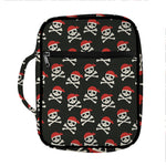 Pirate Skull Crossbones Pattern Print Front Pocket Bible Bag