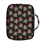 Pirate Skull Crossbones Pattern Print Front Pocket Bible Bag