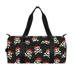 Pirate Skull Crossbones Pattern Print Gym Bag