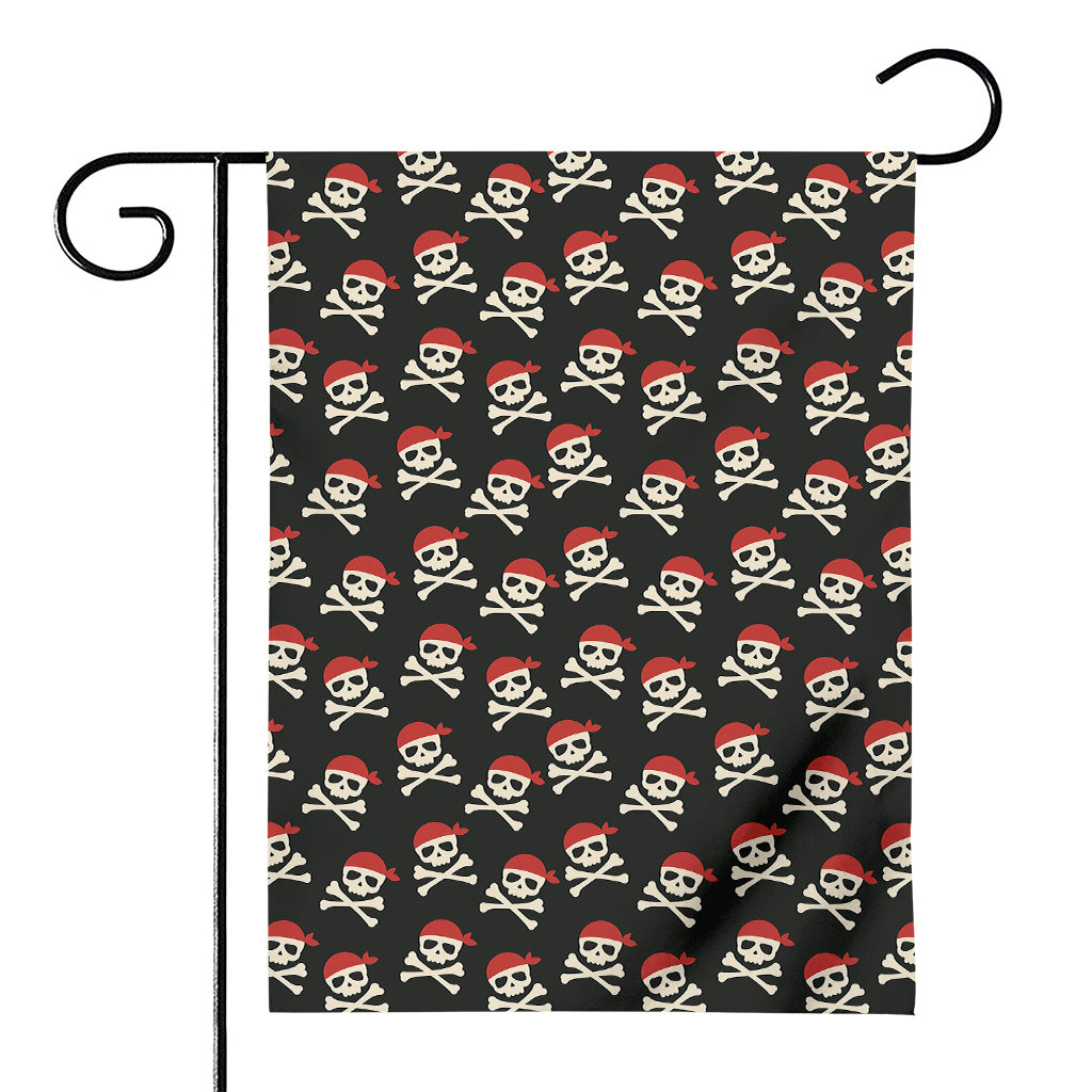 Pirate Skull Crossbones Pattern Print House Flag