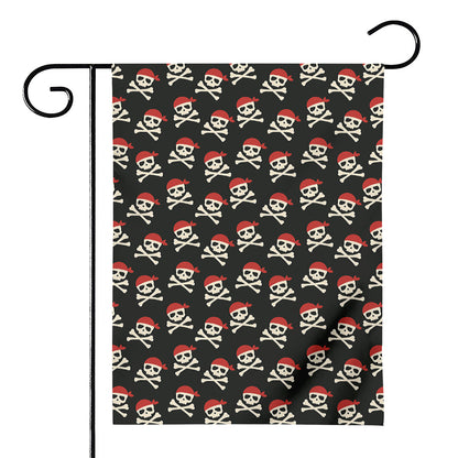 Pirate Skull Crossbones Pattern Print House Flag