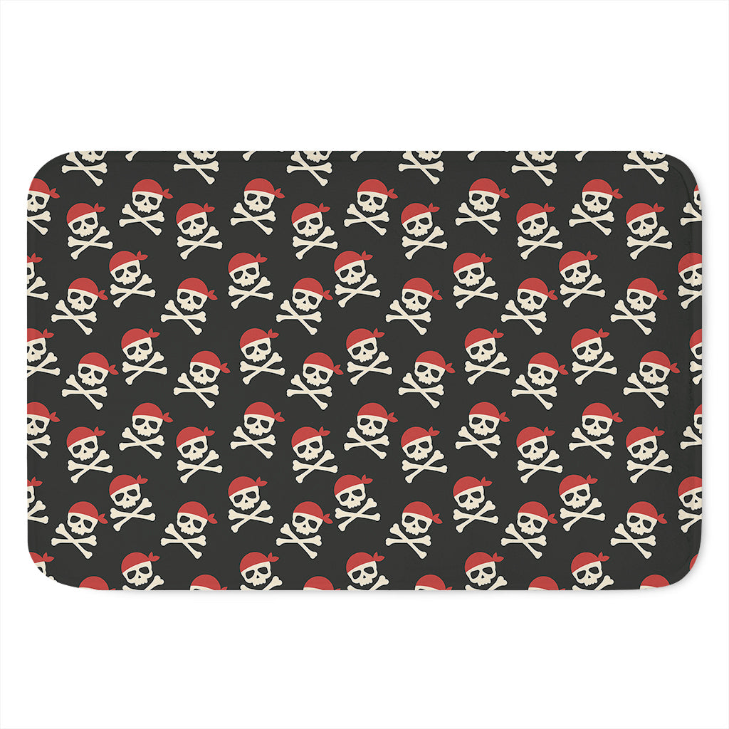 Pirate Skull Crossbones Pattern Print Indoor Door Mat