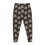 Pirate Skull Crossbones Pattern Print Jogger Pants