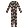 Pirate Skull Crossbones Pattern Print Jumpsuit