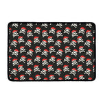 Pirate Skull Crossbones Pattern Print Kitchen Mat