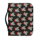 Pirate Skull Crossbones Pattern Print Leather Bible Cover