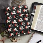 Pirate Skull Crossbones Pattern Print Leather Bible Cover