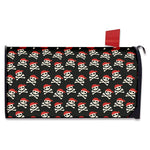 Pirate Skull Crossbones Pattern Print Mailbox Cover