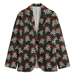 Pirate Skull Crossbones Pattern Print Men's Blazer