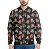 Pirate Skull Crossbones Pattern Print Men's Bomber Jacket