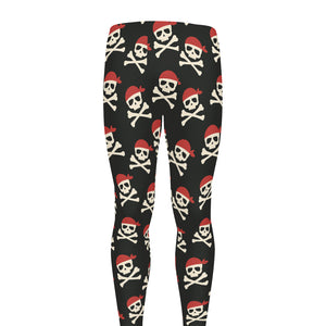 Pirate Skull Crossbones Pattern Print Men's leggings