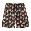 Pirate Skull Crossbones Pattern Print Men's Swim Trunks