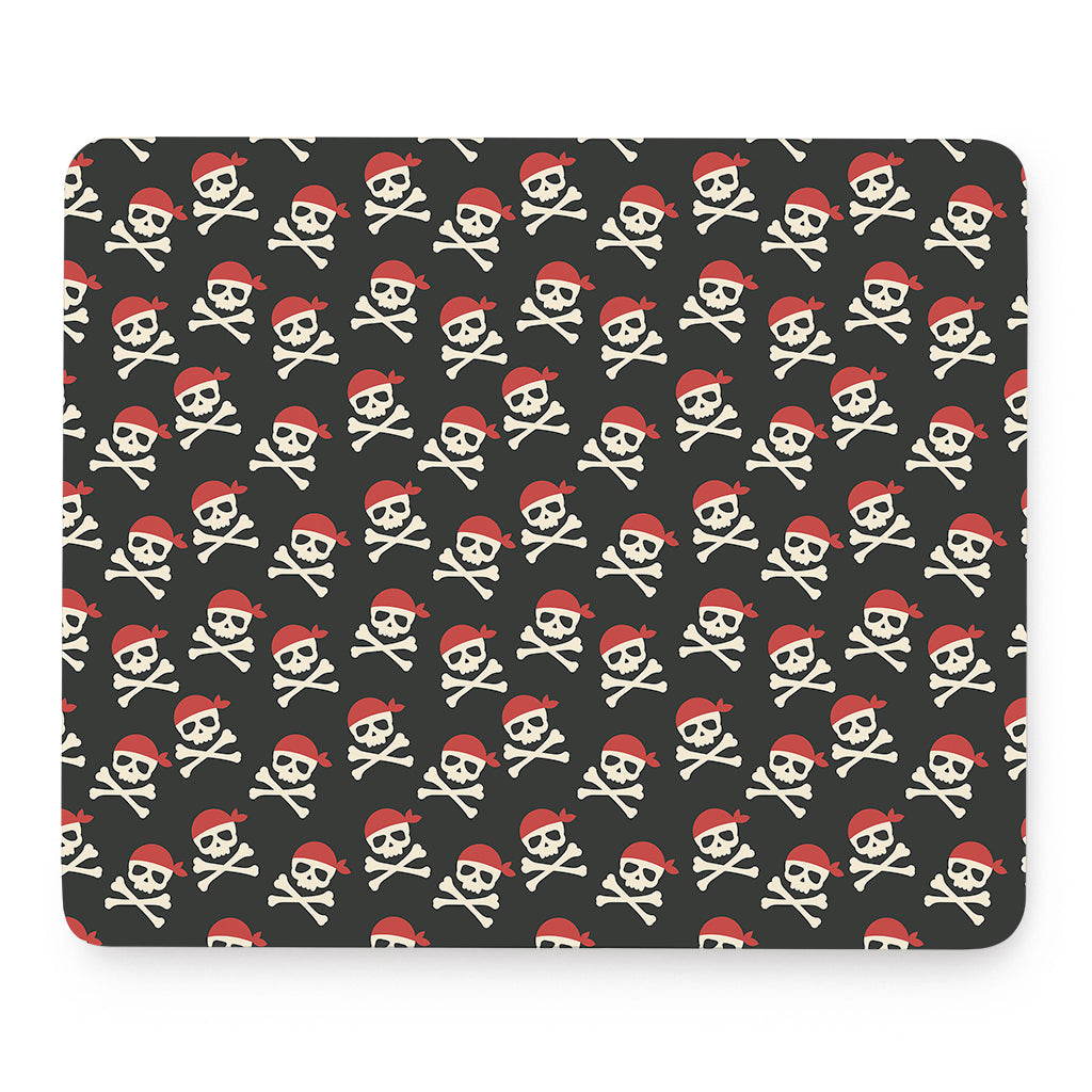 Pirate Skull Crossbones Pattern Print Mouse Pad