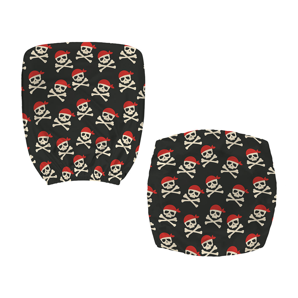 Pirate Skull Crossbones Pattern Print Office Chair Cover