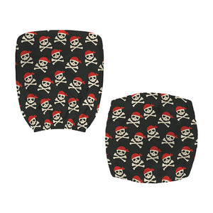 Pirate Skull Crossbones Pattern Print Office Chair Cover