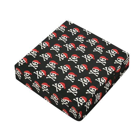 Pirate Skull Crossbones Pattern Print Outdoor Seat Cushion Cover