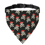 Pirate Skull Crossbones Pattern Print Over The Collar Dog Bandana