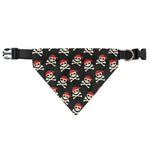 Pirate Skull Crossbones Pattern Print Over The Collar Dog Bandana