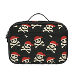 Pirate Skull Crossbones Pattern Print Portable Lunch Bag