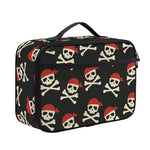 Pirate Skull Crossbones Pattern Print Portable Lunch Bag