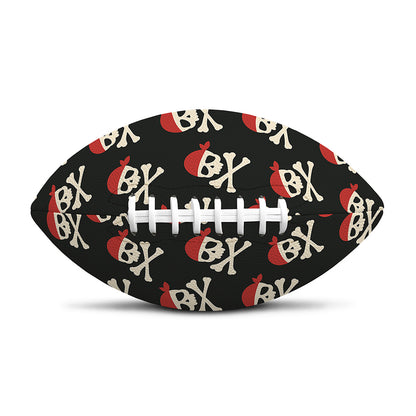 Pirate Skull Crossbones Pattern Print Rugby Ball
