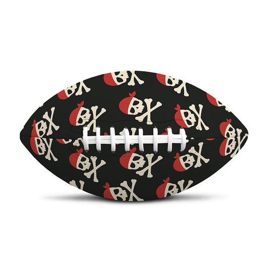 Pirate Skull Crossbones Pattern Print Rugby Ball