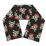 Pirate Skull Crossbones Pattern Print Scarf