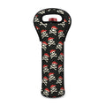 Pirate Skull Crossbones Pattern Print Single Neoprene Wine Tote