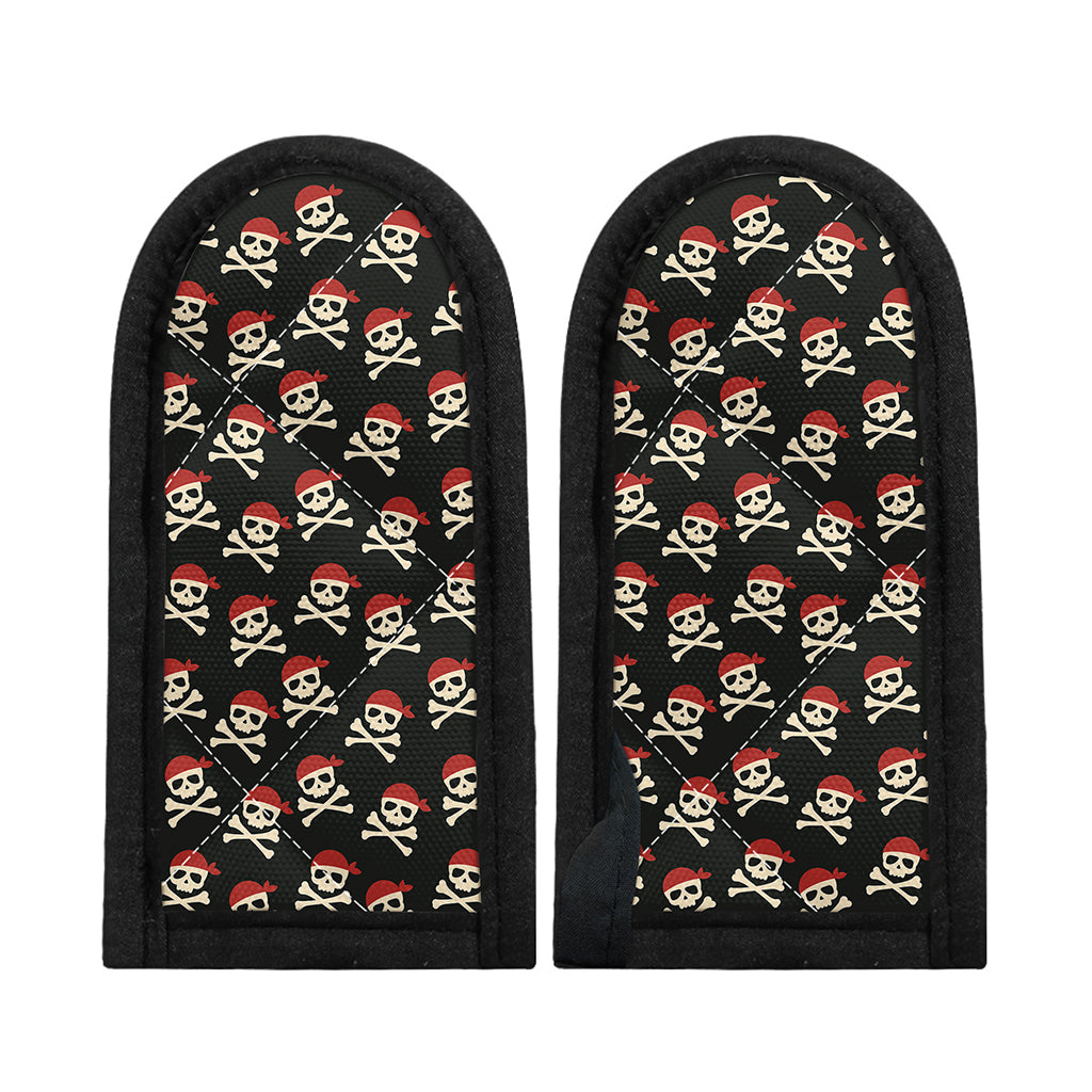 Pirate Skull Crossbones Pattern Print Skillet Handle Cover