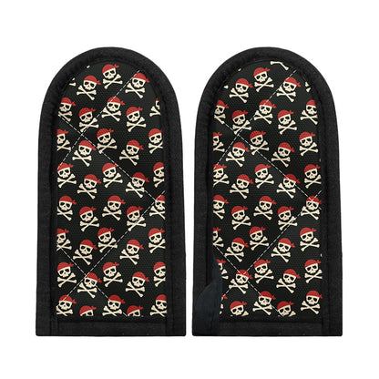 Pirate Skull Crossbones Pattern Print Skillet Handle Cover