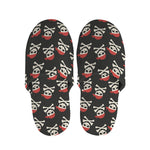 Pirate Skull Crossbones Pattern Print Slippers